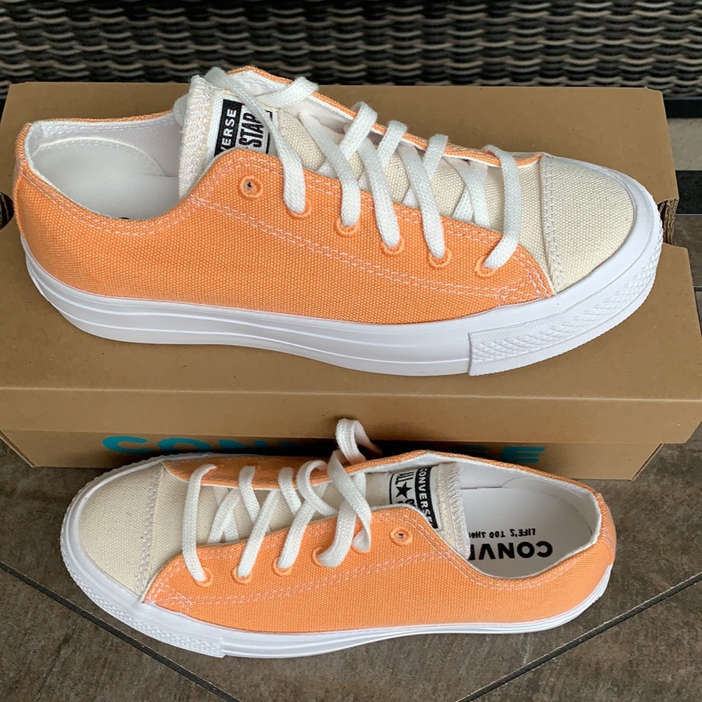 CONVERSE CTAS LIFT OX FUEL ORANGE/WHITE WMNS - Picture 6 of 15